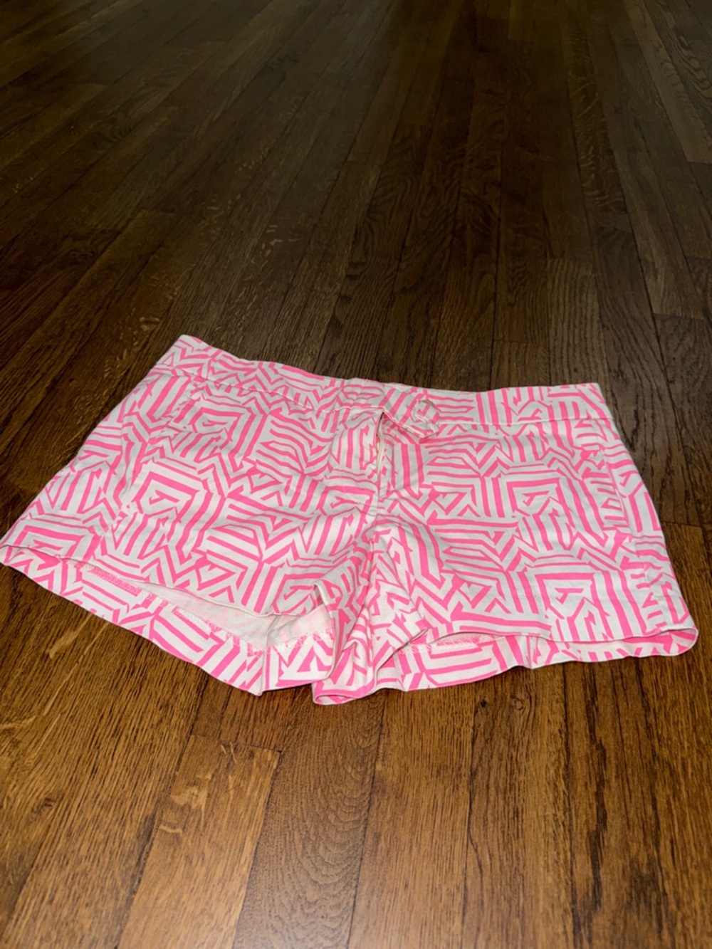 J. Crew Pink Geometric Print Women's Shorts